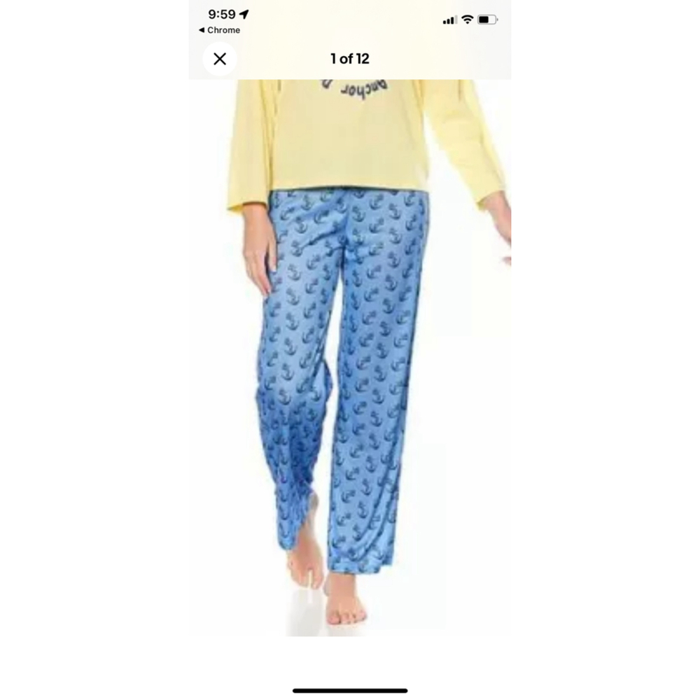 B03 - jeffrey bank pijama lounge pants women 1X fits uo to 2x